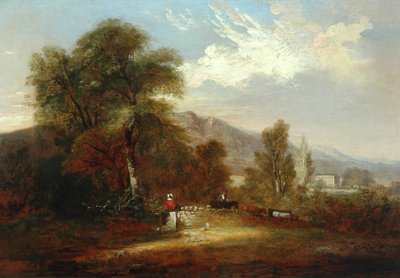 Shibden Valley, with Scout Hall by Walter Heath